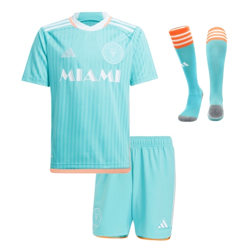 Inter Miami CF Third Away Soccer Jersey Kit 2024 Kids(Jersey+Shorts+Socks)