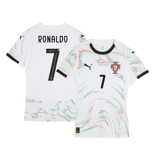 Women's Portugal RONALDO #7 Away Soccer Jersey 2025