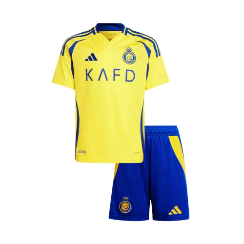 Al Nassr Home Soccer Jersey Kit 2024/25 Kids(Jersey+Shorts)