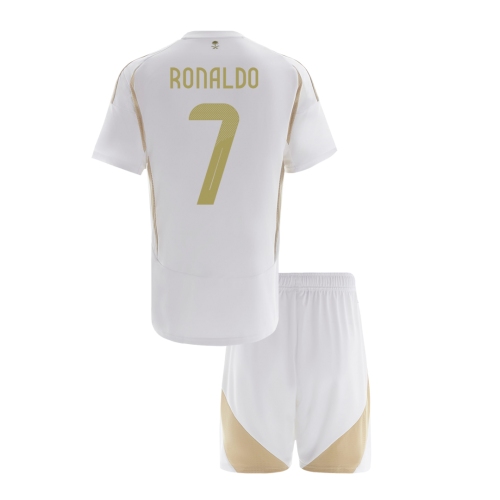 Al Nassr RONALDO #7 Third Away Soccer Jersey Kit 2024/25 Kids(Jersey+Shorts) - ACL