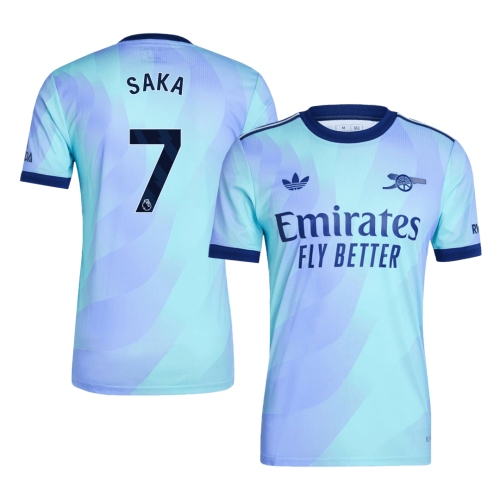 Arsenal SAKA #7 Third Away Soccer Jersey Authentic 2024/25