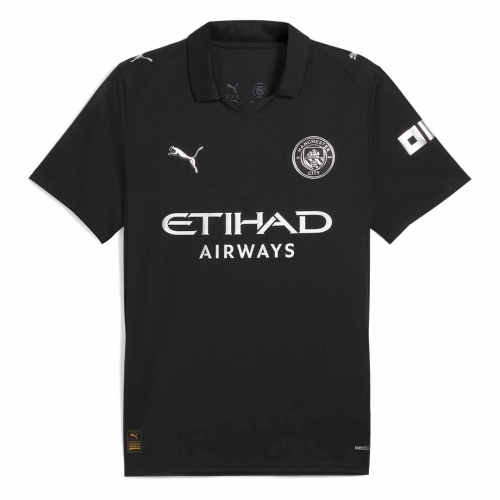 Manchester City Away Soccer Jersey 2025/26 Black