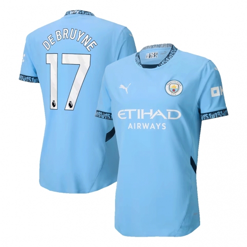 Manchester City DE BRUYNE #17 Home Jersey Authentic