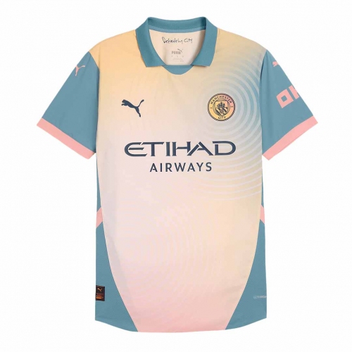 Manchester City Fourth Away Soccer Jersey Authentic- Definitely City (UCL Edition)