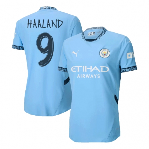 Manchester City HAALAND #9 Home Jersey Authentic - UCL Edition