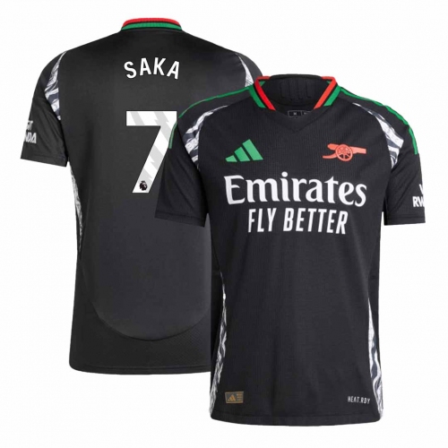 Arsenal SAKA #7 Away Soccer Jersey Authentic