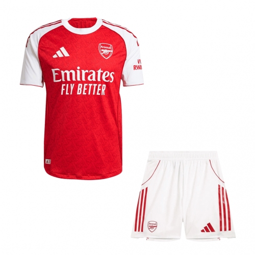 Authentic Arsenal Home Soccer Jersey Kit(Jersey+Shorts) 2025/26 Red