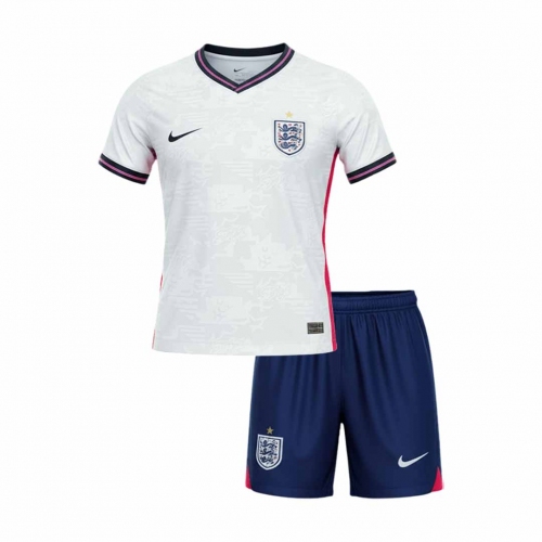 Kids England Home Soccer Jersey Kit(Jersey+Shorts) World Cup 2026 White